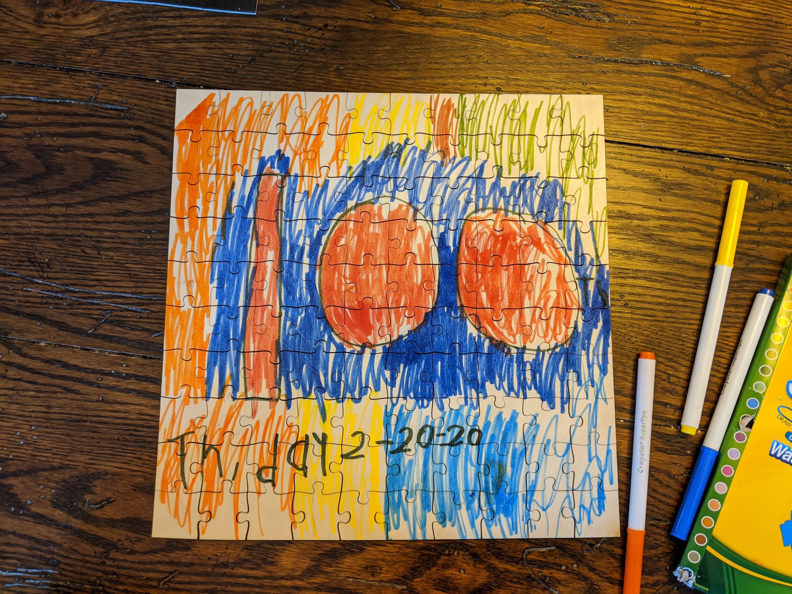 The finished puzzle